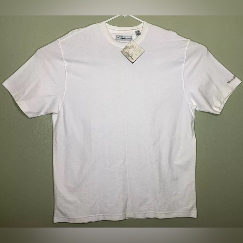 Tommy Armour 2003 Mens XL White Solid Crew Neck Short Sleeve Golf Shirt Tagged